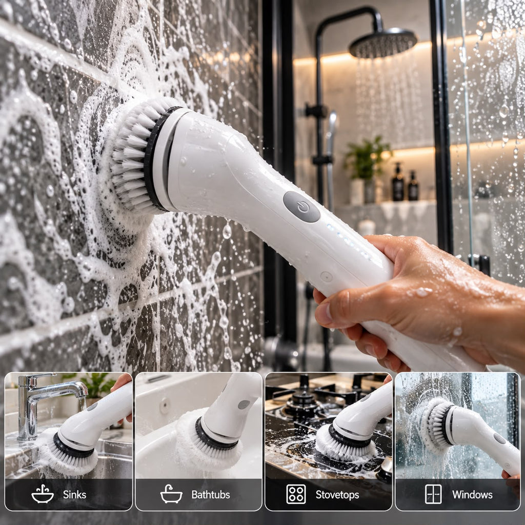 NovaScrub™ 5-in-1 Electric Spin Scrubber